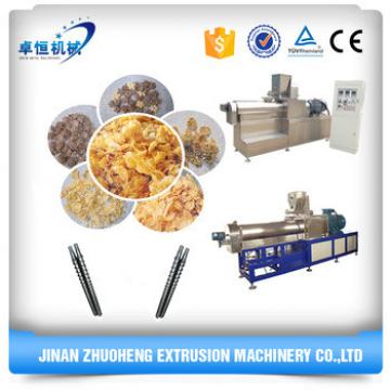 Full-automatic stainless steel breakfast cereal corn flakes making machine