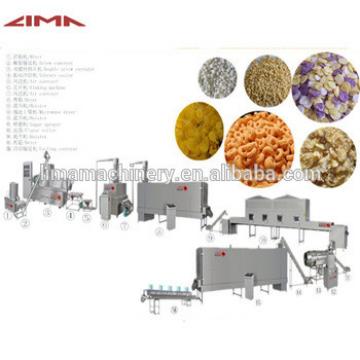 Fully automatic 2017 best selling breakfast produciton machine/puffed cereal snack food production line