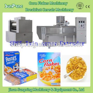 Jinan Sunpring Hot Sale Twin Screw Extruder Corn Flakes, Breakfast Cereal Making Machine, Processing Line