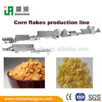 Toasted Extrusion Breakfast Cereals Corn Flakes Machine
