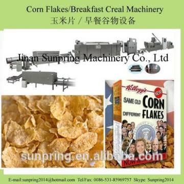 Crunchy roasted breakfast cereal corn flakes manufacturing plant