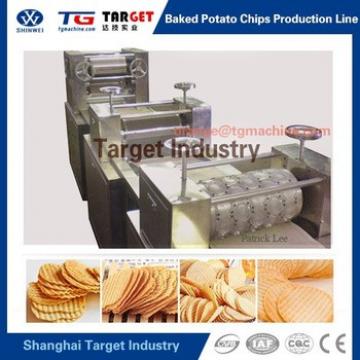 Health food low fat baking potato chips production line forming and baking