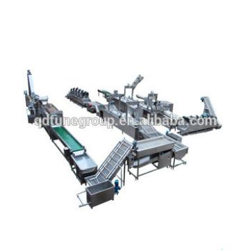 Automatic Frozen French Fries Processing Line potato chips making machine 300-400kg per hour capacity