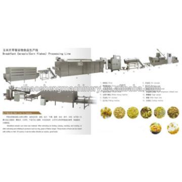 Made in China High Capacity Breakfast Ceral Make Machine Small scale corn flakes industries making manufacturing machine