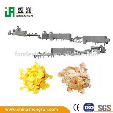 extruded breakfast cereals corn flakes processing line machine