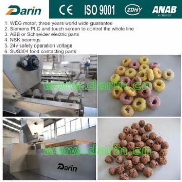 Automatic Sweet flavor syrup coating corn flakes machine food extruded production line from Darin Machinery