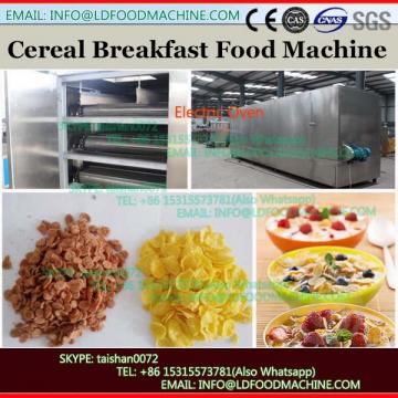 200kg/h continuous toasted complete grain breakfast cereal corn flakes making extruder machine line hot sale Turkey project