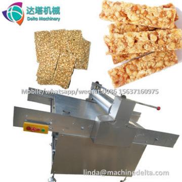 Semi automatic peanut brittle cutting production line/Gozinaki cereal granola bar maker machine