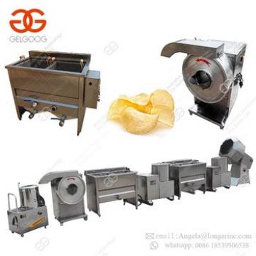 Small Scale Semi Automatic Fryer Home Use Sweet Frozen French Fries Production Line Finger Potato Chips Making Machine