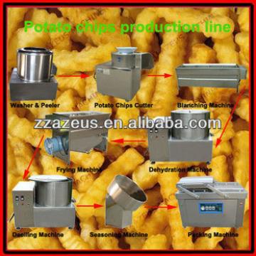potato chips production machine/fried potato chips machine/small scale potato chips making machine