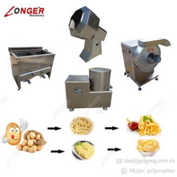 100kg/h Frozen Potato Production Line French Fries Making Machines To Make Potato Chips