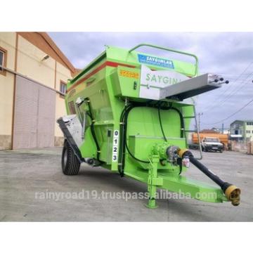10m3 FEED MIXER WAGON HORIZANTAL AUGER WITH DIGITAL LOADCELL AND OIL TANK FROM TURKEY Animal Feed Machinery